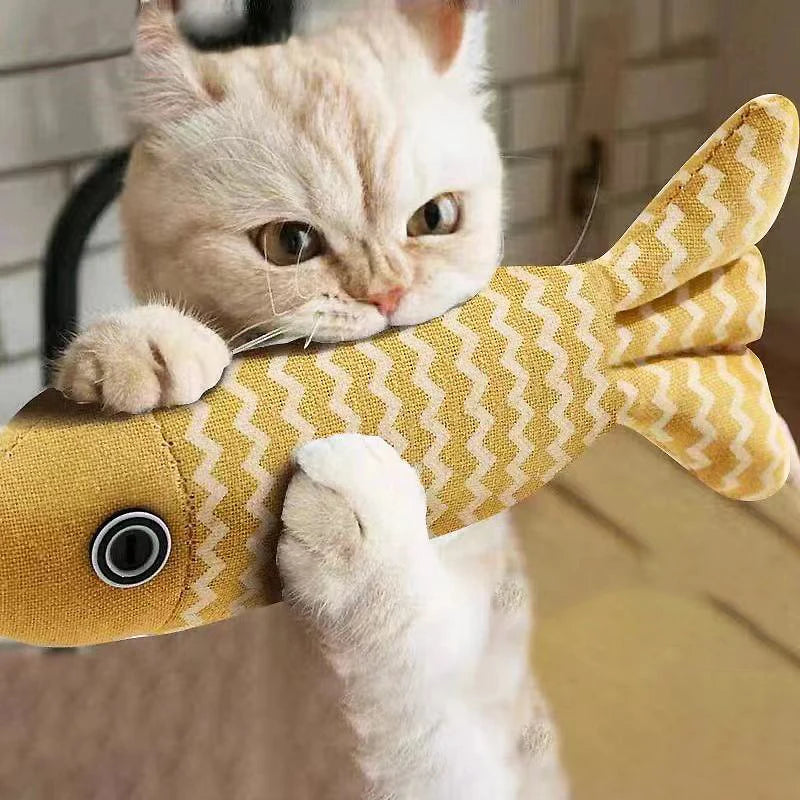 Durable Catnip Fish Chew Toy - Simulation Cat Kicker Pillow For Cat