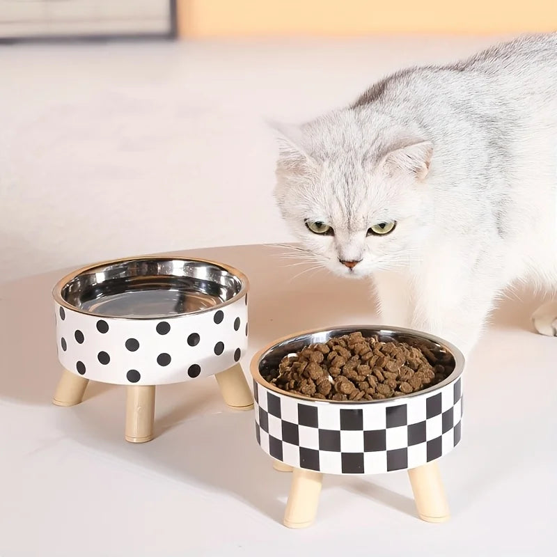 Non-Slip Cat Water & Food Bowl Set