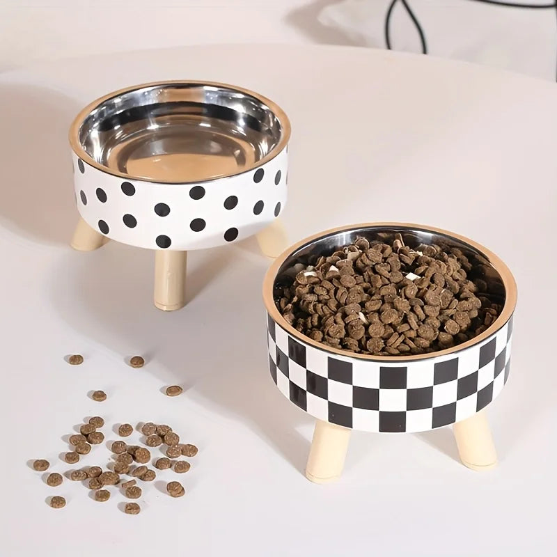Non-Slip Cat Water & Food Bowl Set
