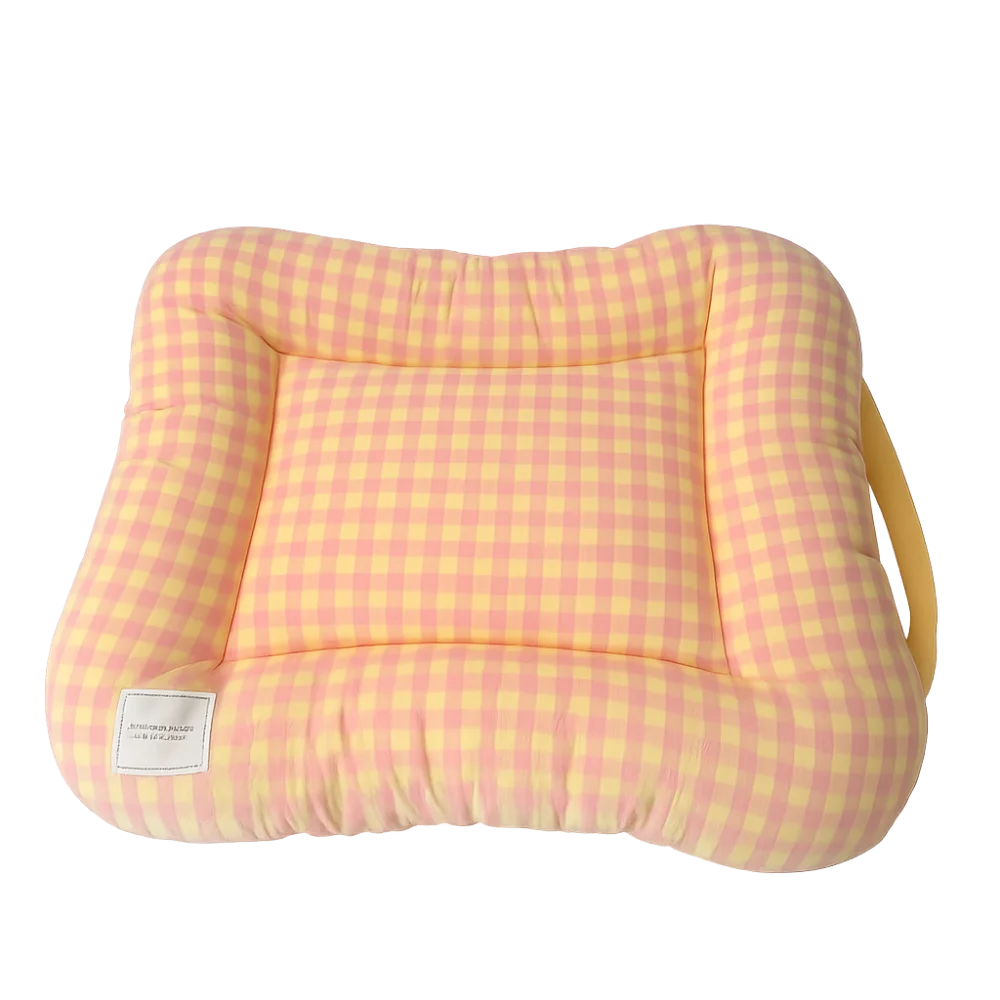 Cute Warm Dog & Cat Bed Pad - Macaron Soft Plaid Pet Cushion | Non-Slip Comfortable Pet Mattress For Autumn & Winter