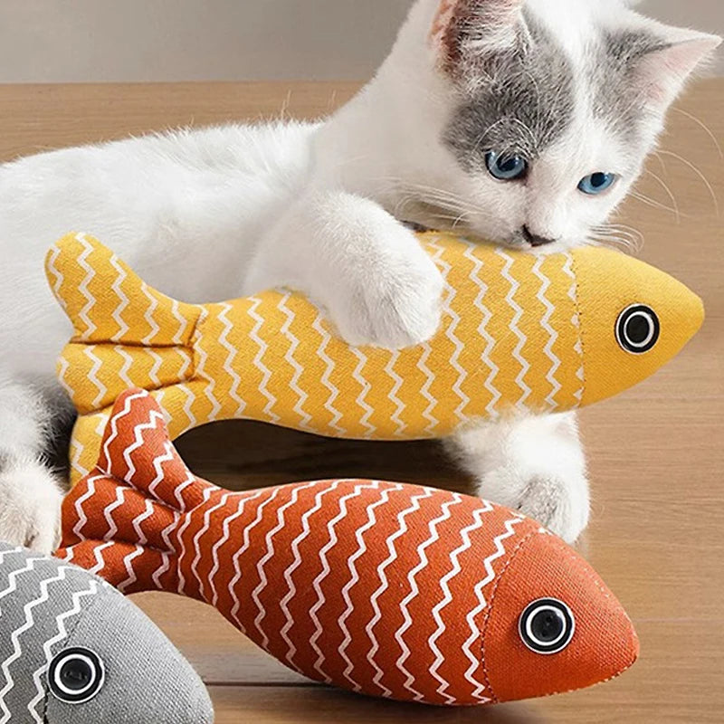 Durable Catnip Fish Chew Toy - Simulation Cat Kicker Pillow For Cat
