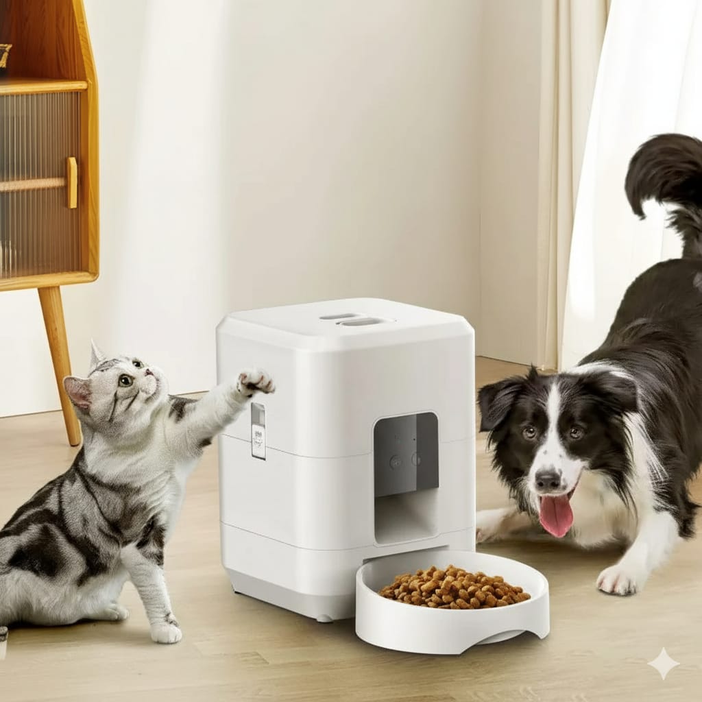 2L WiFi Smart Pet Feeder – Automatic Cat And Dog Food Dispenser With Smart Life App Control