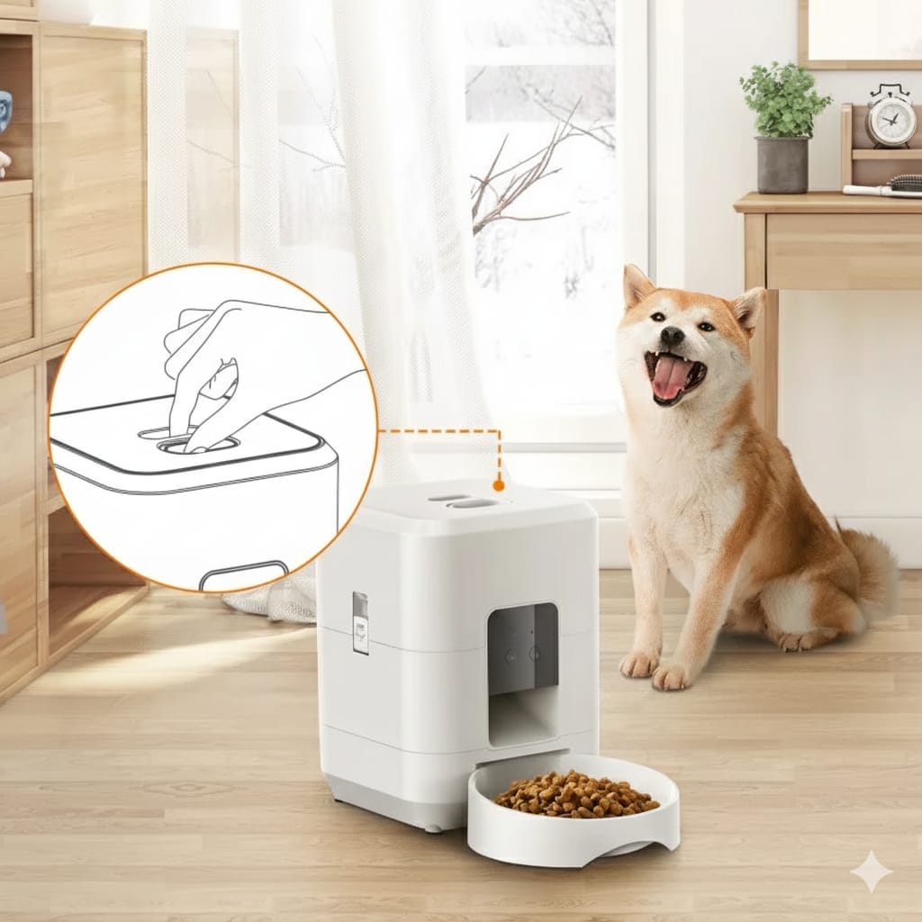 2L WiFi Smart Pet Feeder – Automatic Cat And Dog Food Dispenser With Smart Life App Control