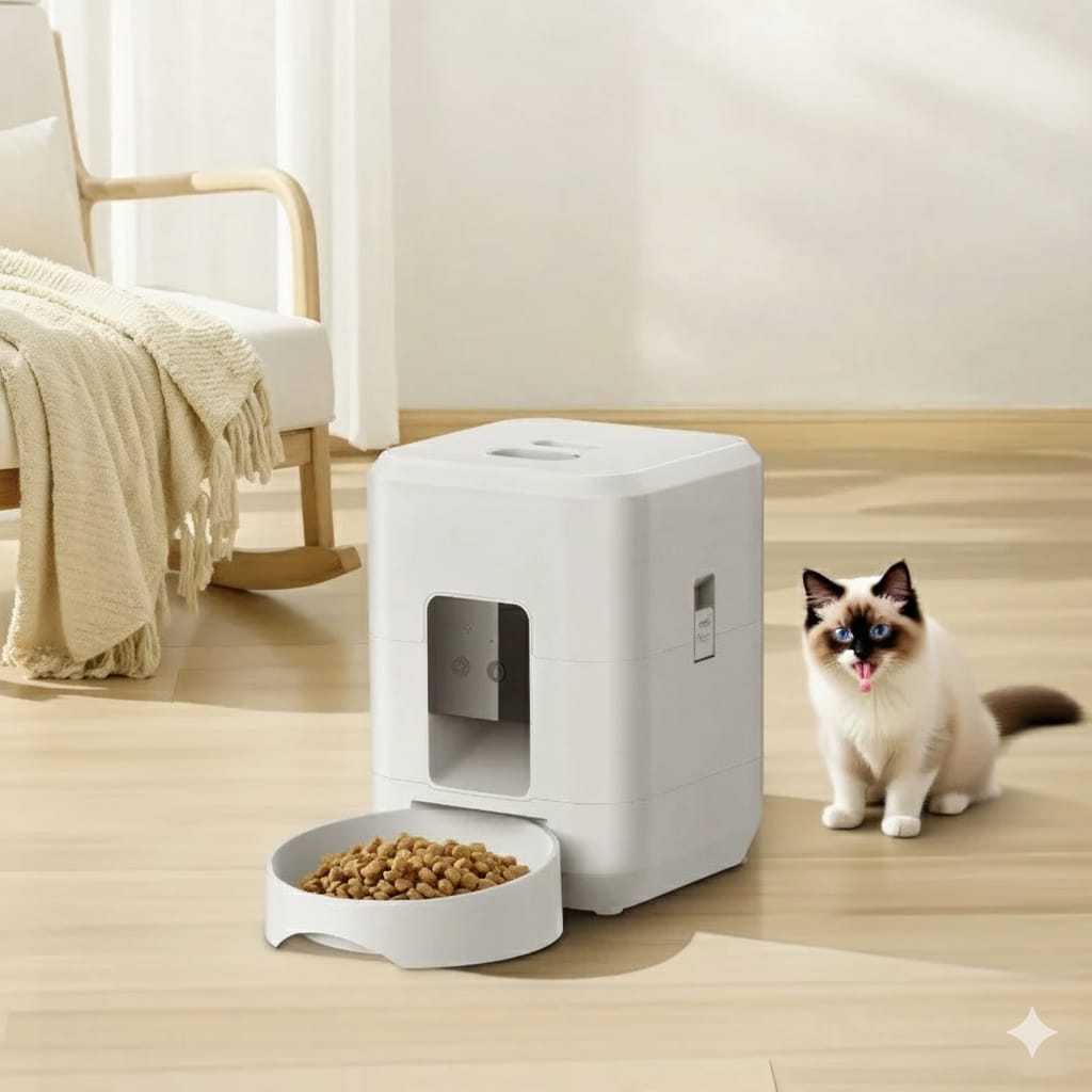 2L WiFi Smart Pet Feeder – Automatic Cat And Dog Food Dispenser With Smart Life App Control