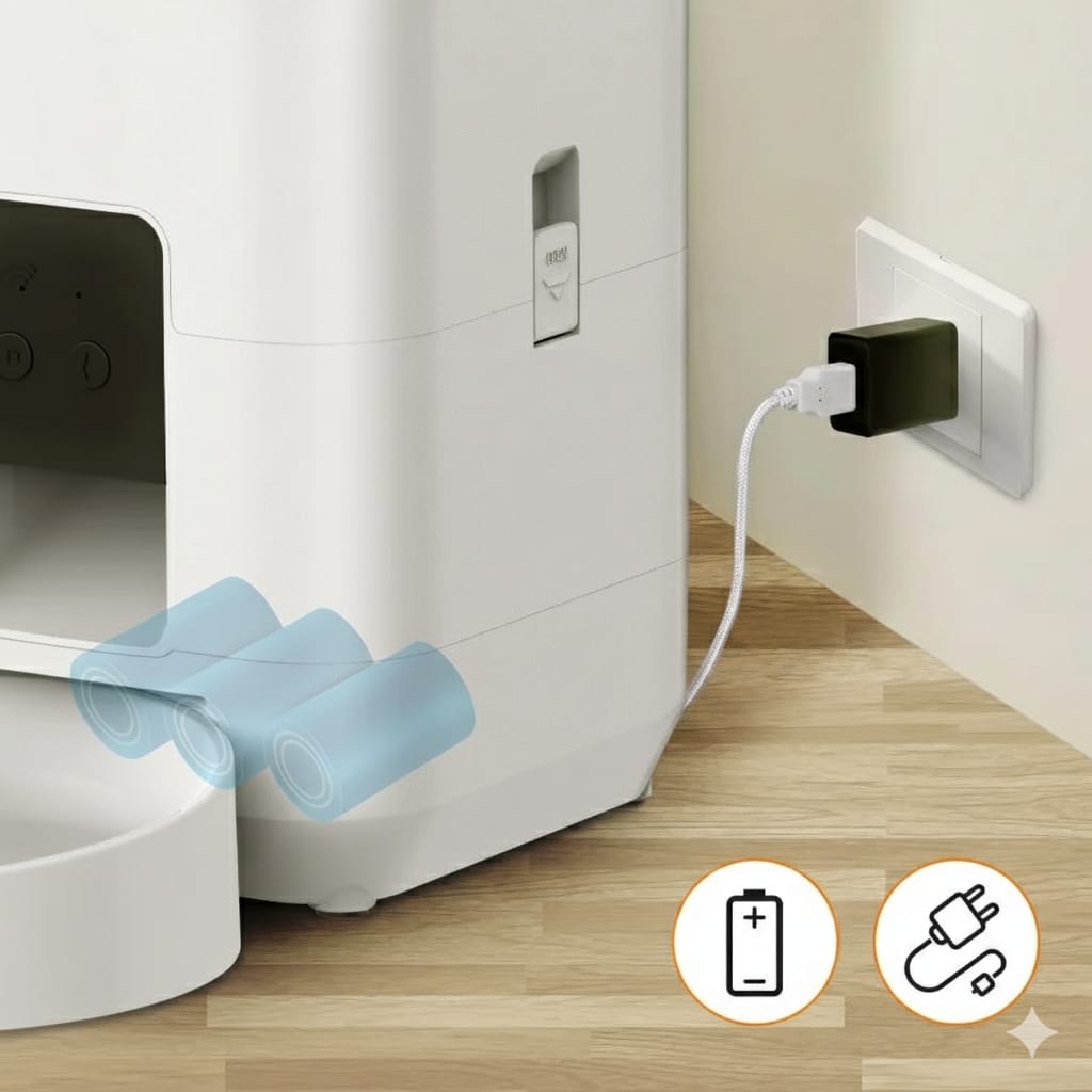 2L WiFi Smart Pet Feeder – Automatic Cat And Dog Food Dispenser With Smart Life App Control