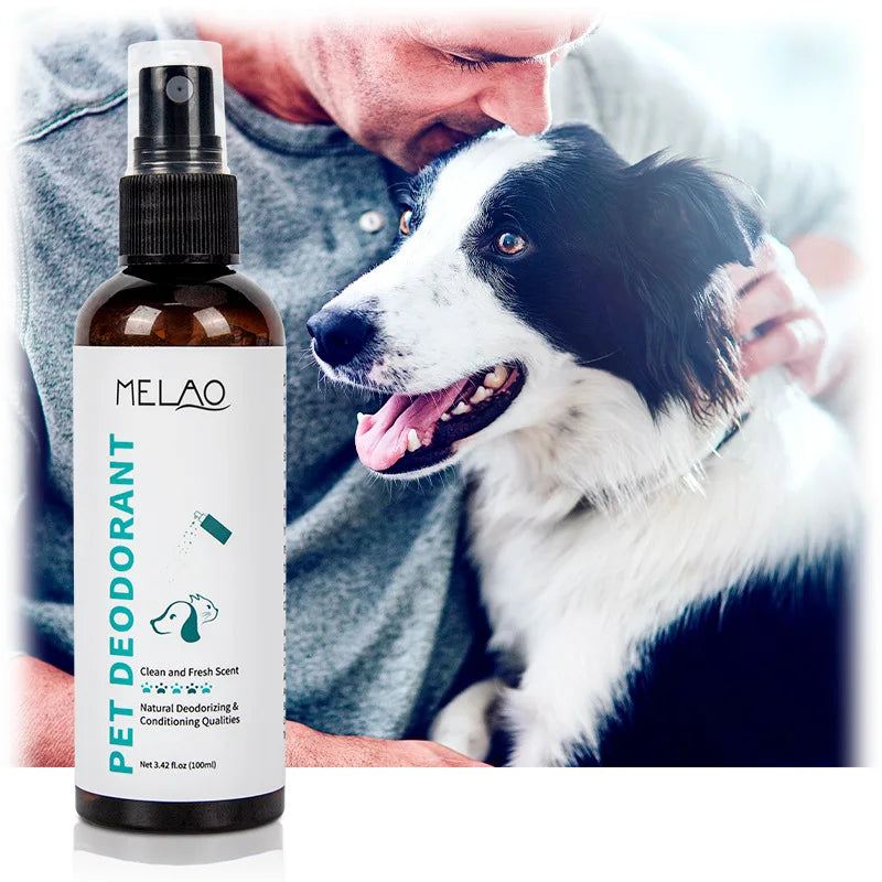 Natural Pet Deodorizing Spray For Cats & Dogs | Long-Lasting Fragrance Odor Eliminator
