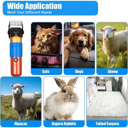 Professional 36W Quiet Pet Clipper | Zirconia & Stainless Steel Blades For Safe, Quick, And Precision Grooming