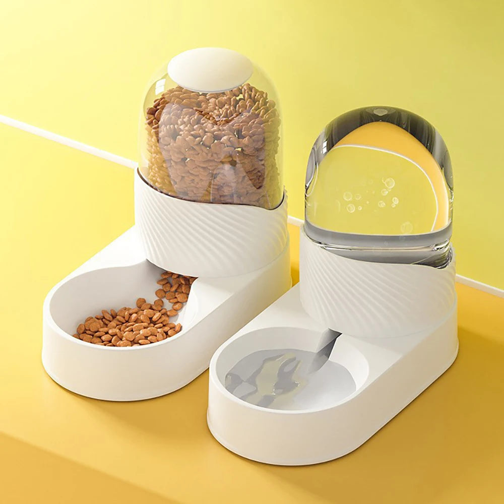Automatic Pet Food & Water Dispenser – Gravity Refill Feeder Bowl For Cats And Dogs