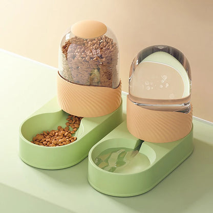 Automatic Pet Food & Water Dispenser – Gravity Refill Feeder Bowl For Cats And Dogs