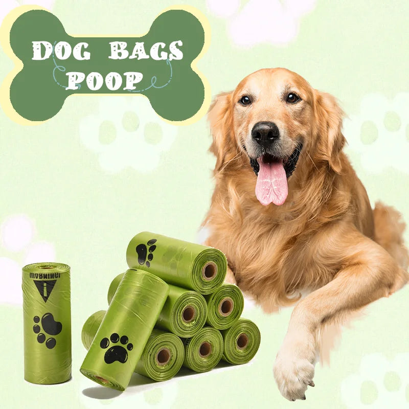 Biodegradable Pet Waste Bags | EPI Material, Double-Layer Thickened Drawstring, Leak & Puncture Resistant For Dog Cleanup