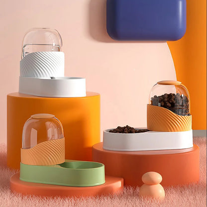 Automatic Pet Food & Water Dispenser – Gravity Refill Feeder Bowl For Cats And Dogs