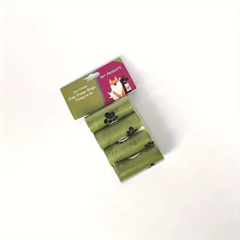 Biodegradable Pet Waste Bags | EPI Material, Double-Layer Thickened Drawstring, Leak & Puncture Resistant For Dog Cleanup