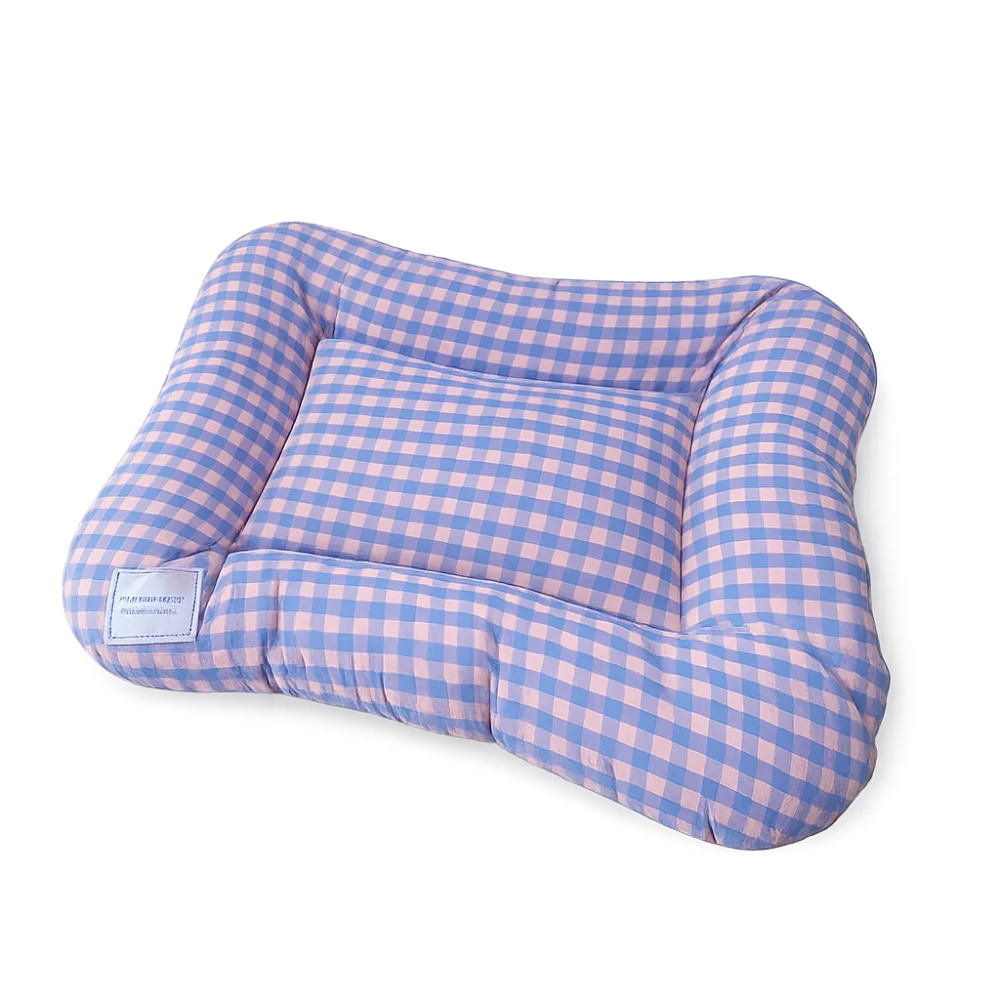 Cute Warm Dog & Cat Bed Pad - Macaron Soft Plaid Pet Cushion | Non-Slip Comfortable Pet Mattress For Autumn & Winter