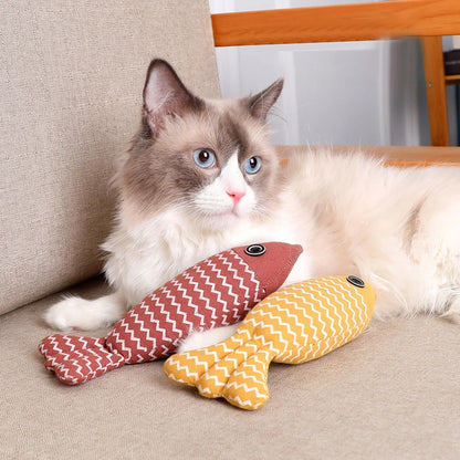 Durable Catnip Fish Chew Toy - Simulation Cat Kicker Pillow For Cat