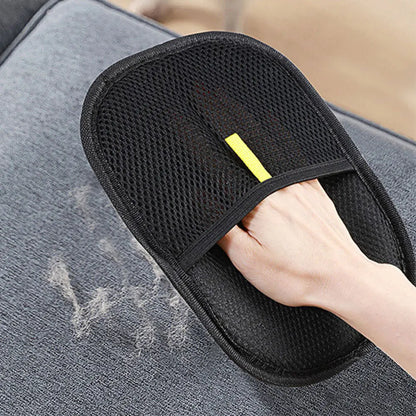Pet Hair Remover Glove - Deseeding Brush Mitt For Dogs & Cats