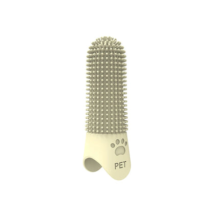 360° Cleaning Silicone Pet Finger Toothbrush - Dental & Tartar Care