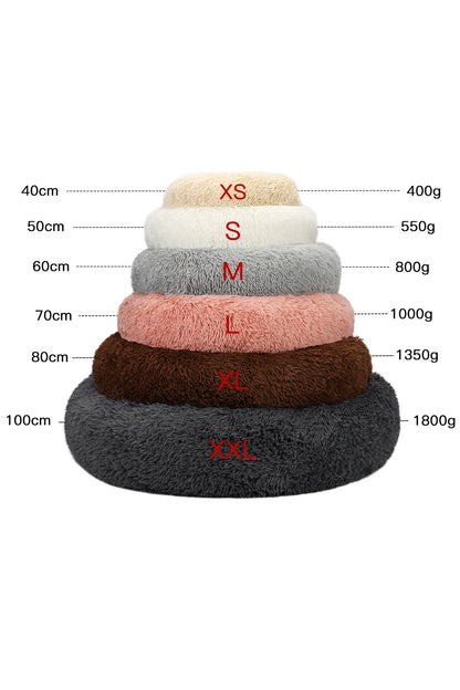 Luxurious Calming Plush Dog Bed (Washable) | Anti-Anxiety Fluffy Pet Bed For Large, Medium & Small Dogs/Puppies