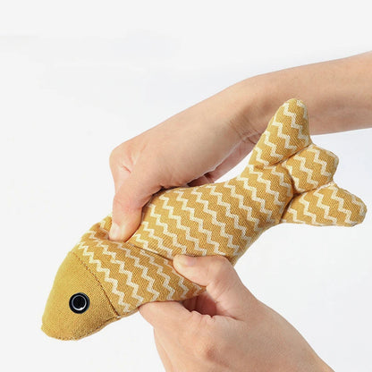 Durable Catnip Fish Chew Toy - Simulation Cat Kicker Pillow For Cat