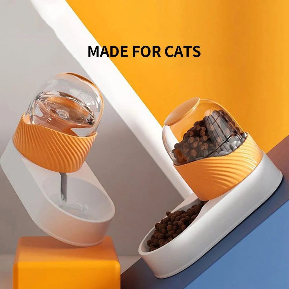 Automatic Pet Food & Water Dispenser – Gravity Refill Feeder Bowl For Cats And Dogs