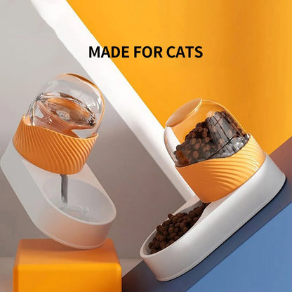 Automatic Pet Food & Water Dispenser – Gravity Refill Feeder Bowl For Cats And Dogs
