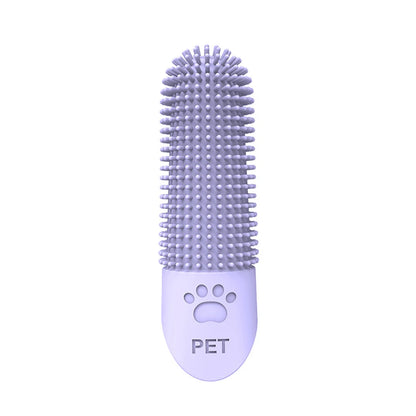 360° Cleaning Silicone Pet Finger Toothbrush - Dental & Tartar Care