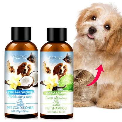 Chemical-Free Pet Shampoo & Conditioner Combo For Cat & Dogs - Perfect Clean