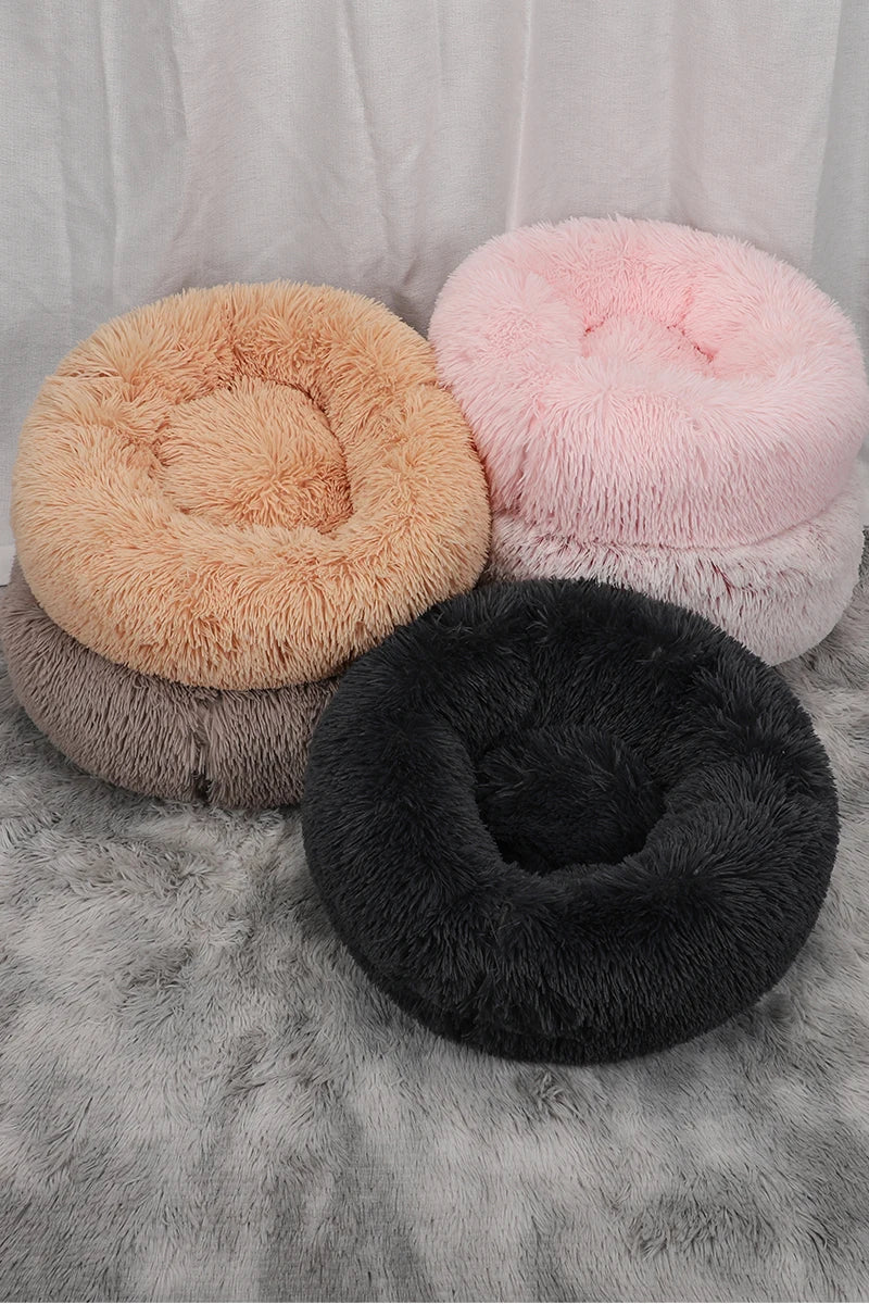 Luxurious Calming Plush Dog Bed (Washable) | Anti-Anxiety Fluffy Pet Bed For Large, Medium & Small Dogs/Puppies
