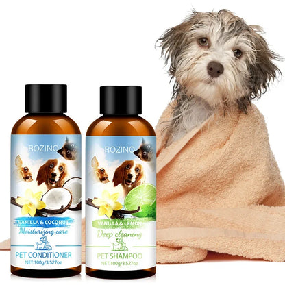 Chemical-Free Pet Shampoo & Conditioner Combo For Cat & Dogs - Perfect Clean