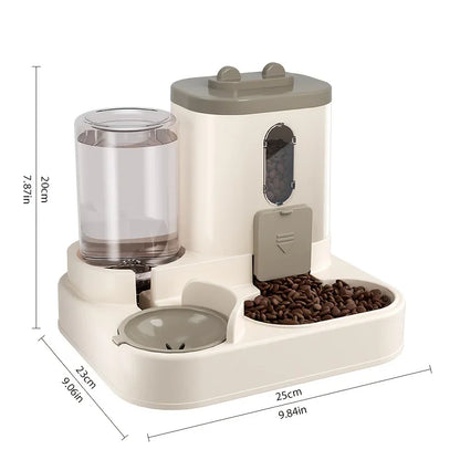 2-In-1 Automatic Pet Feeder & Water Dispenser - Large Capacity