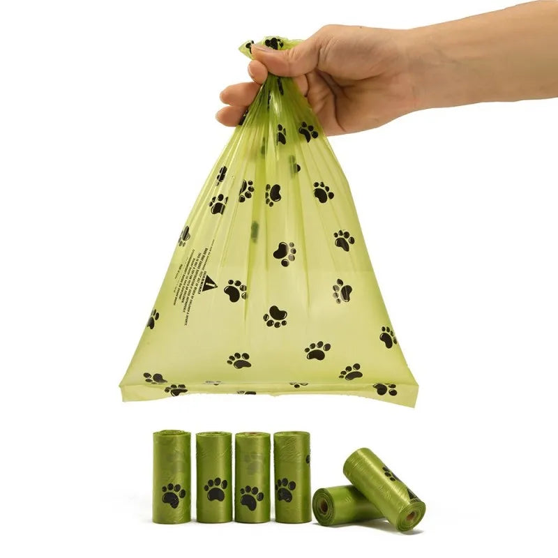 Biodegradable Pet Waste Bags | EPI Material, Double-Layer Thickened Drawstring, Leak & Puncture Resistant For Dog Cleanup