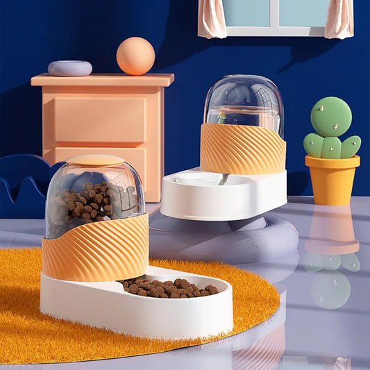 Automatic Pet Food & Water Dispenser – Gravity Refill Feeder Bowl For Cats And Dogs