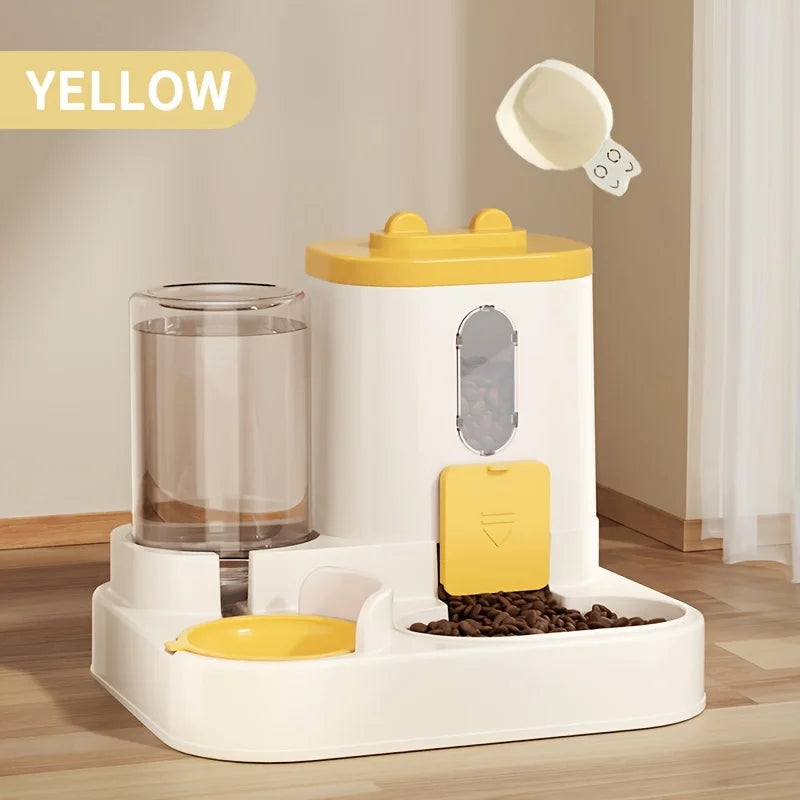2-In-1 Automatic Pet Feeder & Water Dispenser - Large Capacity