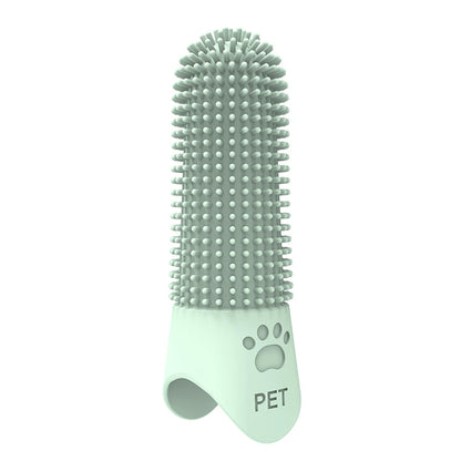 360° Cleaning Silicone Pet Finger Toothbrush - Dental & Tartar Care