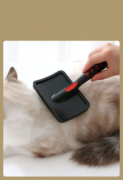 Gentle Slicker Brush Removes Tangles and Mats
