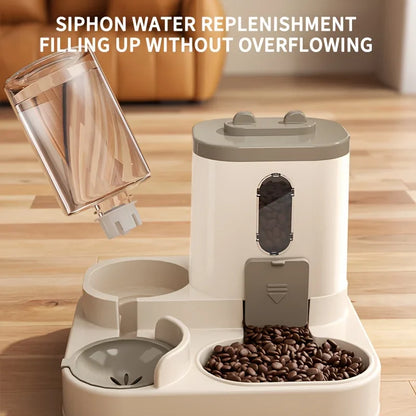 2-In-1 Automatic Pet Feeder & Water Dispenser - Large Capacity