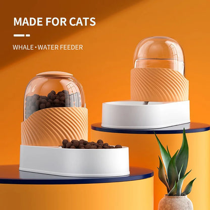 Automatic Pet Food & Water Dispenser – Gravity Refill Feeder Bowl For Cats And Dogs