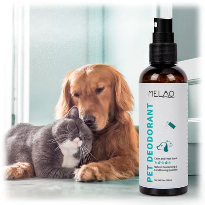 Natural Pet Deodorizing Spray For Cats & Dogs | Long-Lasting Fragrance Odor Eliminator