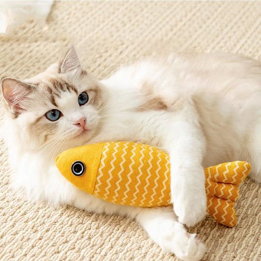Durable Catnip Fish Chew Toy - Simulation Cat Kicker Pillow For Cat
