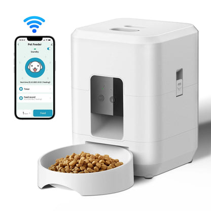 2L WiFi Smart Pet Feeder – Automatic Cat And Dog Food Dispenser With Smart Life App Control