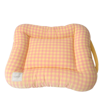 Cute Warm Dog & Cat Bed Pad - Macaron Soft Plaid Pet Cushion | Non-Slip Comfortable Pet Mattress For Autumn & Winter