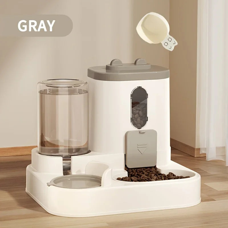 2-In-1 Automatic Pet Feeder & Water Dispenser - Large Capacity
