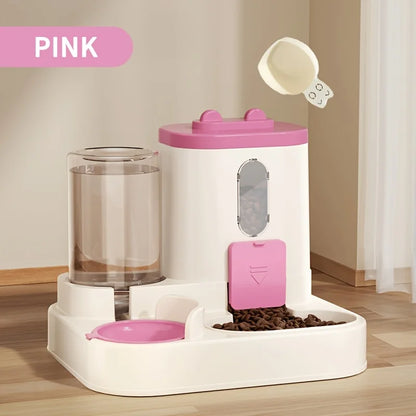 2-In-1 Automatic Pet Feeder & Water Dispenser - Large Capacity